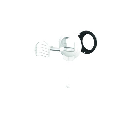 Bouche VMC cuisine autoréglable double débit ALIZE AUTO diamètre 125 mm (sans manchette) - Débit (m3 h) 45 120