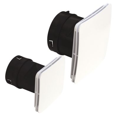 Bouche VMC extraction insufflation design AUREA avec manchette placo - Diamètre (mm) 80
