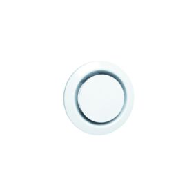 Bouche VMC plastique blanc à cône réglable ANJOS BEIP 125 mm (manchette vendue séparément)
