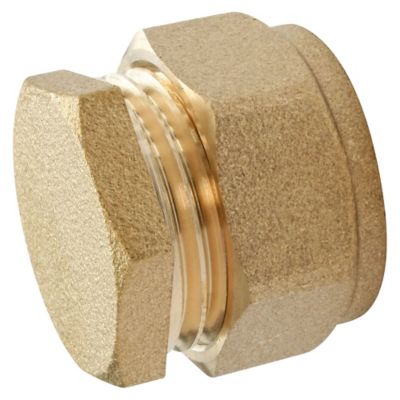 Bouchon bicône Somatherm for you en laiton à compression pour tube de cuivre Ø 18 mm