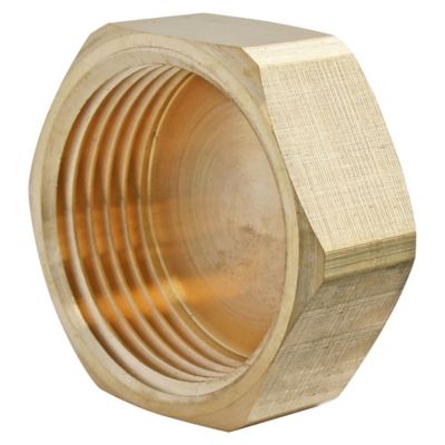 Bouchon laiton Femelle 15/21 (1/2"), lot de 2