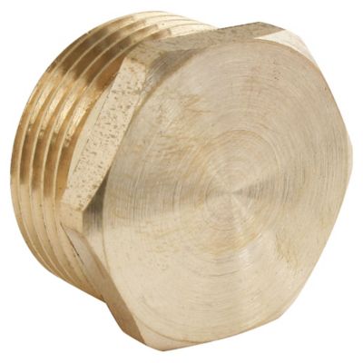 Bouchon laiton Mâle 15/21 (1/2"), lot de 2