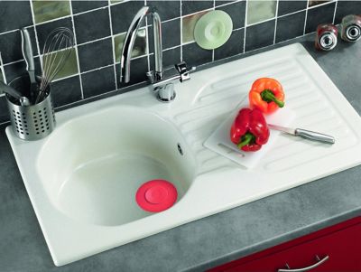 Bouchon universel Wirquin Uppy 2 en 1 ø110 mm blanc