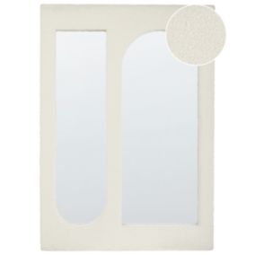 Bouclé Miroir 100 cm Blanc cassé MARCIGNY