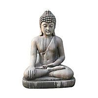 Bouddha assis 75cm pierre