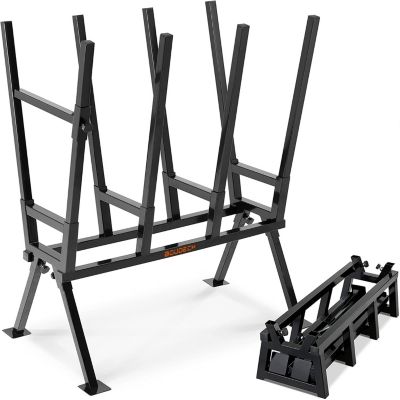 Boudech chevalet repliable pour coupe du bois noir, pieds réglables