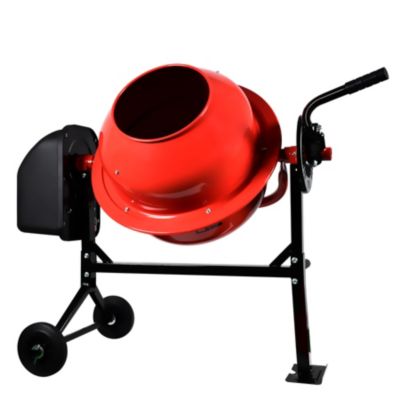 Boudech Melangeur electrique a beton 70 L 275 W 220 V sur chassis avec 2 roues