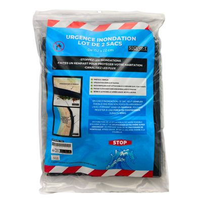 Boudin anti inondation 152x22cm lot de 2 pièces