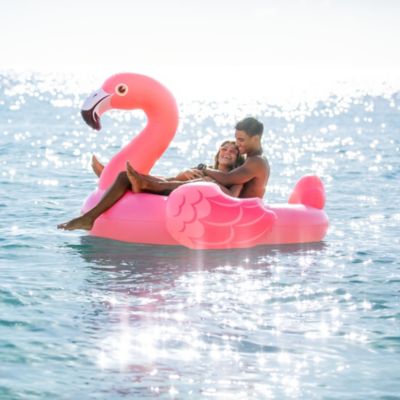 Bouée gonflable Intex type flamant rose géant 2m