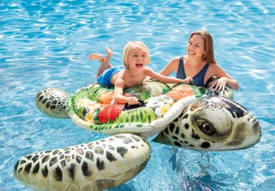 Bouée gonflable Intex type tortue aloha à chevaucher à partir de 3 ans