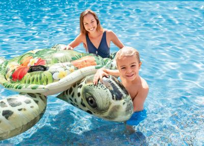 Bouée gonflable Intex type tortue aloha à chevaucher à partir de 3 ans