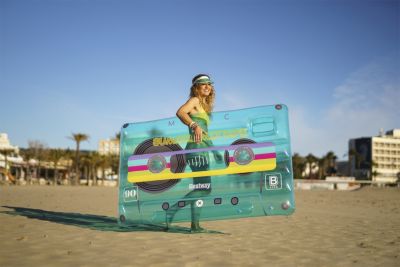 Bouée retro cassette vintage Bestway L.168 x l.104 x H.23cm