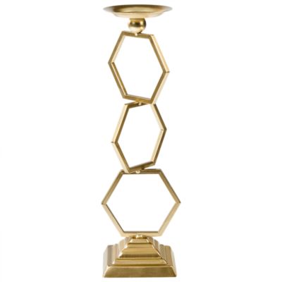 Bougeoir ARDEE 44 cm Métal Doré