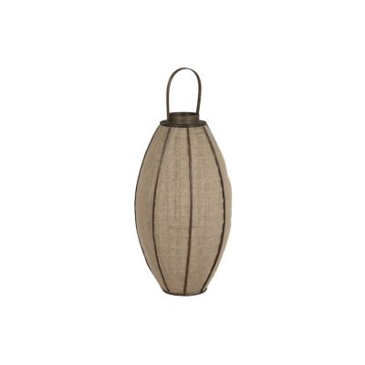 Bougeoir en bambou et jute 37x37x84 naturel