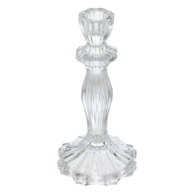 Bougeoir H.20cm verre transparent - Feeric Lights & Christmas