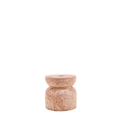 Bougeoir imitation travertin 10cm