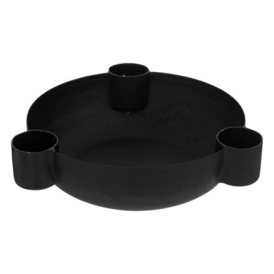 Bougeoir "Jiling" en métal D14cm noir - Atmosphera Créateur d'intérieur