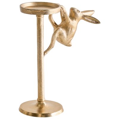 Bougeoir KOSOR 25 cm Métal Doré