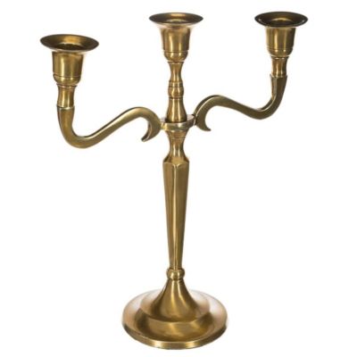 Bougeoir métal doré H27cm - Atmosphera Créateur d'intérieur