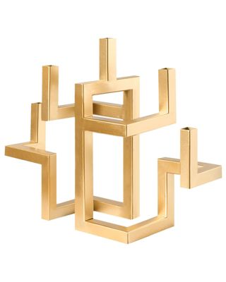 Bougeoir RAPOSO 30 cm Métal Doré