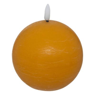 Bougie boule LED Molia D.10cm jaune - Atmosphera Créateur d'intérieur