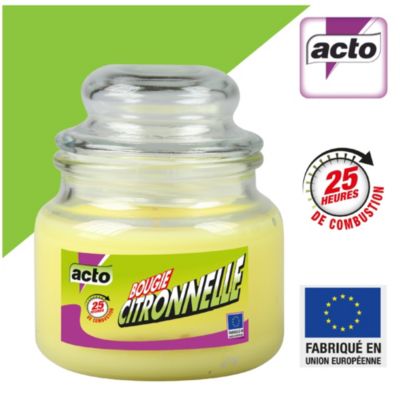 Bougie citronnelle antimoustiques Acto 100g — free download
