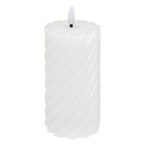 Bougie led "Aloe" blanc 135g - Atmosphera