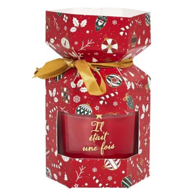 Bougie Parfumée Cracker "Noël" 180g Cannelle
