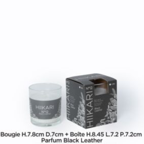 Bougie parfumée Sense black leather 110g JBY creation