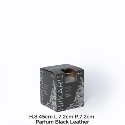 Bougie parfumée Sense black leather 110g JBY creation