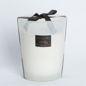 Bougie parfumée Smooth Musk & Lily blanche XL Ø18,5 cm JBY Creation