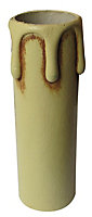 Bougies plastique équipées E14 Tibelec jaune ø24mm x H.85mm