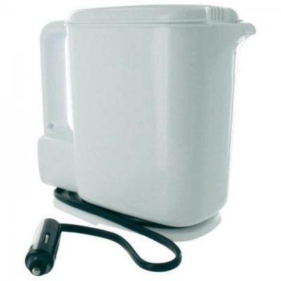 Bouilloire Electrique  12V 1L 170W Blanc et Bleu - HTC EQUIPEMENT