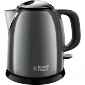 Bouilloire Electrique RUSSELL HOBBS 24993-70  Compacte Colours Plus Capacité 1 L Filtre Anti-Calcaire Amovible Lavable - Gris