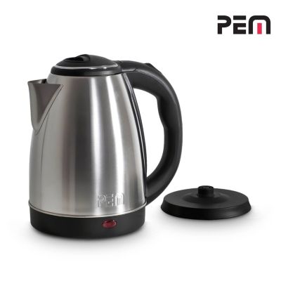 Bouilloire en inox - 1500W Capacité 1.8L avec système anti-surchauffe - PEM KT-161