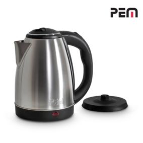 Bouilloire en inox - 1500W Capacité 1.8L avec système anti-surchauffe - PEM KT-161