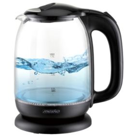 Bouilloire en verre 1,7 L Mesko MS 1302b - Coloris Noire - 2 200 W