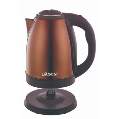 Bouilloire électrique 1.8L inox sans fil cuivre Hagen HA5525-COP