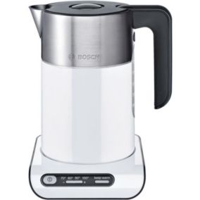 Bouilloire électrique Bosch - Blanc - 1.5L - 2400W - 4 niveaux de température