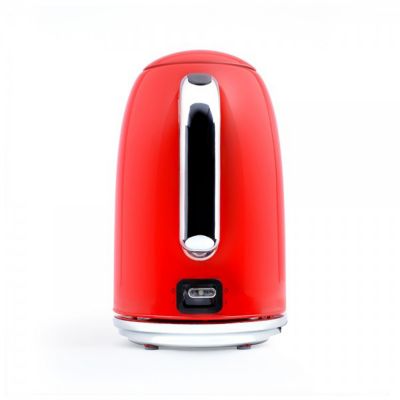 Bouilloire rétro 1,7 L - LIVOO DOD180R - ROOUGE - Puissance de 2200 W - Filtre anticalcaire amovible - Socle pivotant 360