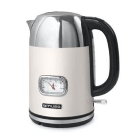 Bouilloire sans fil 1.7l 2200w crème/inox Muse MS-020SC