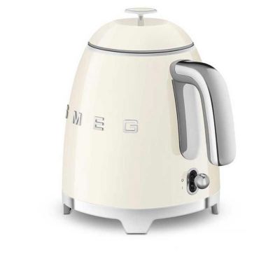 Bouilloire SMEG KLF05CREU crème 0.8L - Style années 50 - 1400W - Filtre anti-calcaire