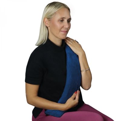 Bouillotte longue chauffante - 12 x 80 cm - Bleu - Vivezen