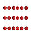 Boule ø60 mm rouge (18 pièces)