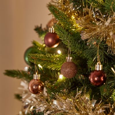 Boule de Noël 30 mm x 18 Bronze - Atmosphera