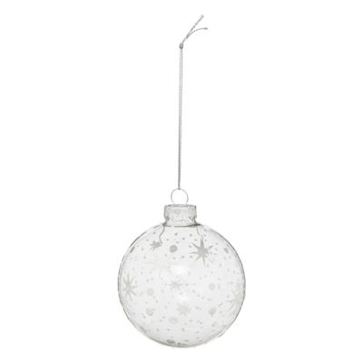 Lot de 12 boules de Noël (D80 mm) en verre Autentica Ambre - Boule et
