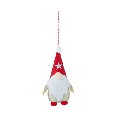 Nain De Noël Lutin Réglable 130 Cm – Décoration Scandinave Avec Cœur Rouge Et Bonnet Pointu