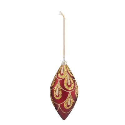 Lot De 18 Boules De Noël Anciennes – Vintage, Rouge Et Doré, En Boîte