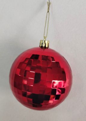 Boule de noël rouge effet miroir ∅80mm Feeric Light & Christmas