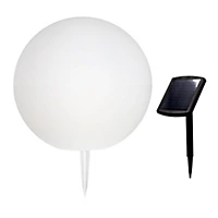 Boule lumineuse solaire LED Blooma Hansboro blanc et RVB Ø50 cm IP65